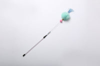 HKM-3735613 Colorful Beaded Cat Wand with Plush Accessories