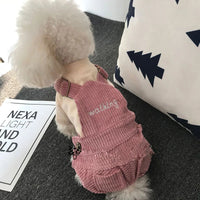 HKM-3736381 Autumn and Winter Pet Corduroy Overalls in Various Sizes