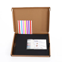 HKM-373779 Custom 11x8 Inch Black Hardcover Scrapbook for Baby Photo Album and DIY Craft Projects