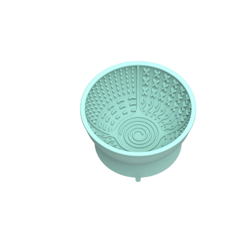 HKM-373779 Pet Licking Mat Silicone Slow Feed Bowl with Suction Cup - 15.8cm Diameter