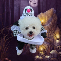 HKM-3738173 Demon Transformation Pet Costume for Halloween - Cloth Material, Available in Sizes S and L