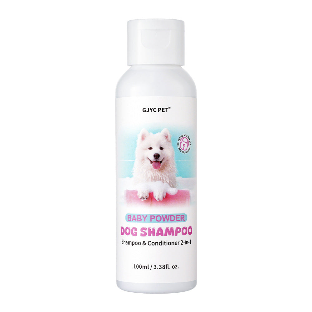 HKM-3738429 Long-Lasting Talcum Powder Fragrance Pet Shampoo for Cats and Dogs - 100ml to 150ml Capacity