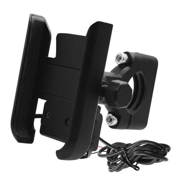 HKM-373971 360-Degree Rotatable Aluminum Alloy Mobile Phone Holder for Motorcycles, Electric Bikes, and ATVs