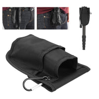 HKM-373971 Multifunctional Portable Nylon Monopod Waist Bag with Dual Storage Layers