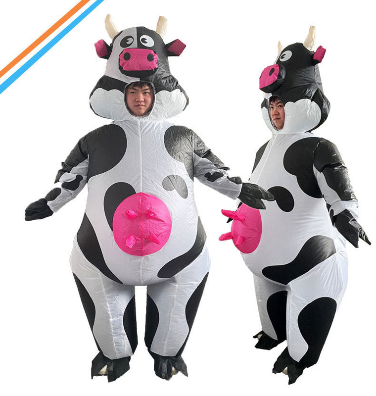 HKM-374035 Bobo Cow Inflatable Costume for Adults and Kids - Fun Festival Party Outfit