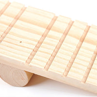 HKM-3741373 Wooden Hamster Seesaw for Stress Relief and Exercise - Natural Wood Pet Toy