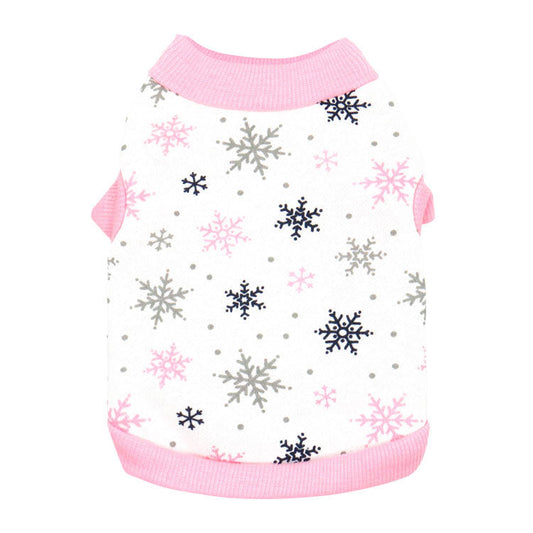 HKM-3741629 Festive Fleece Vest for Dogs and Cats - Casual Holiday Outfit