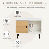 HKM-3742013 Cozy Cat House with Removable Cushion and Easy Access Design
