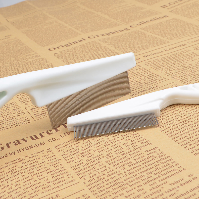 HKM-3742141 Flea and Mite Comb with Handle for Cats and Dogs - Natural, Chemical-Free Solution for Pet Care