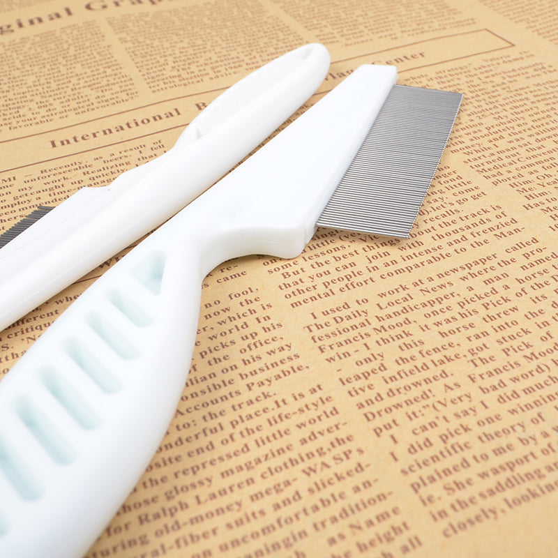 HKM-3742141 Flea and Mite Comb with Handle for Cats and Dogs - Natural, Chemical-Free Solution for Pet Care