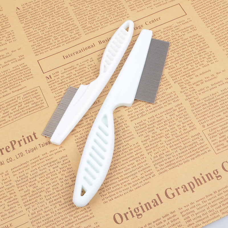 HKM-3742141 Flea and Mite Comb with Handle for Cats and Dogs - Natural, Chemical-Free Solution for Pet Care