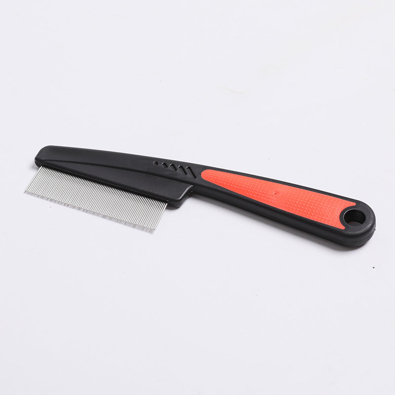 HKM-3742141 Flea and Mite Comb with Handle for Cats and Dogs - Natural, Chemical-Free Solution for Pet Care