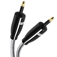 HKM-374291 Mini Toslink Optical Audio Cable - 3.5mm 24K Gold-Plated Fiber Optic Connection (Multiple Lengths Available)