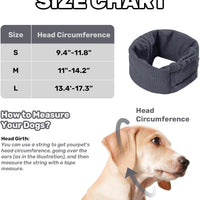 HKM-3743933 Dog Calming Hoodie and Adjustable Ear Wraps for Noise Protection and Anxiety Relief