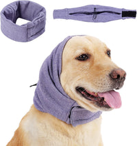 HKM-3743933 Dog Calming Hoodie and Adjustable Ear Wraps for Noise Protection and Anxiety Relief