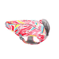 HKM-3744701 Waterproof Reflective Dog Jacket with Traction Rope in Red and Blue