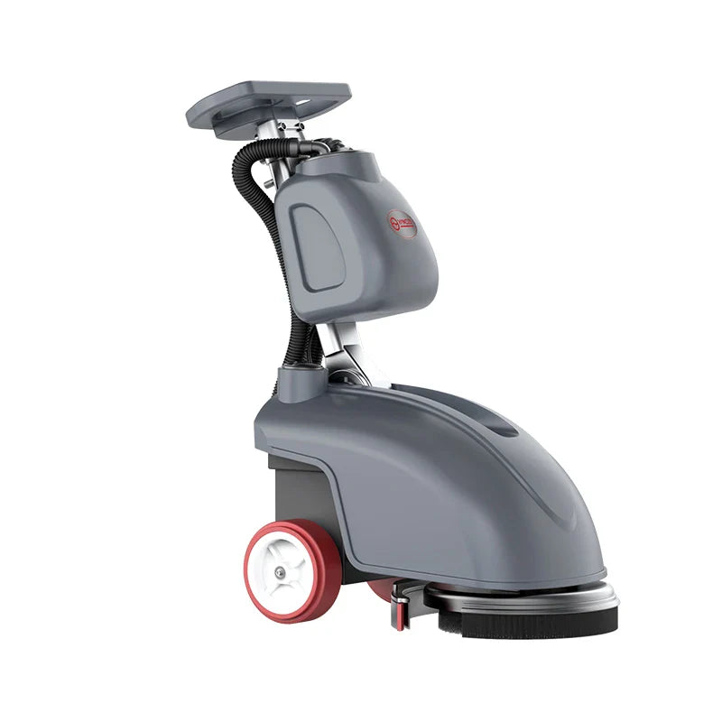 HKM-374483 Walk-Behind Hand Push Floor Scrubber for Indoor and Outdoor Use, Ideal for Hotels, Offices, and Homes