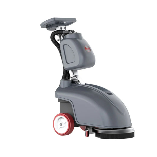 HKM-374483 Walk-Behind Hand Push Floor Scrubber for Indoor and Outdoor Use, Ideal for Hotels, Offices, and Homes