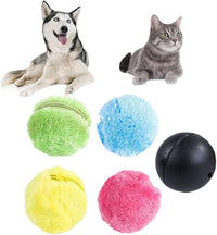 HKM-3745981 Interactive Plush Toy Ball for Pets - Colorful Stress Relief Stuffy for Cats and Dogs