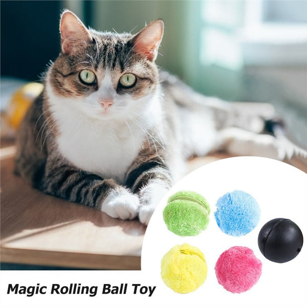 HKM-3745981 Interactive Plush Toy Ball for Pets - Colorful Stress Relief Stuffy for Cats and Dogs