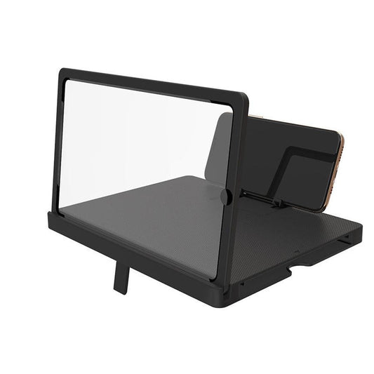 HKM-374611 3D Mobile Phone Screen Magnifier with Adjustable Lazy Bracket for Horizontal & Vertical Use