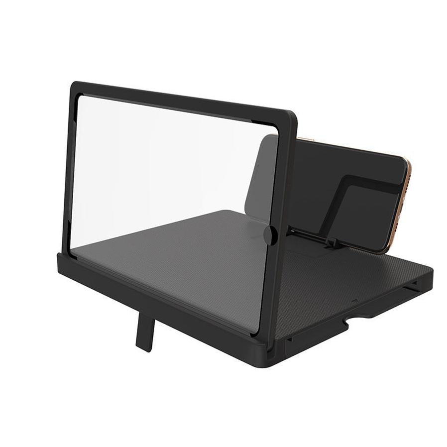 HKM-374611 3D Mobile Phone Screen Magnifier with Adjustable Lazy Bracket for Horizontal & Vertical Use