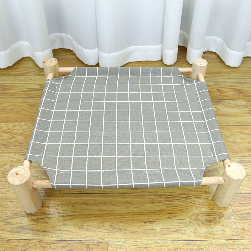 HKM-3746365 Wooden Camping Bed for Cats - 44x51cm Cat Litter Solution