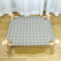 HKM-3746365 Wooden Camping Bed for Cats - 44x51cm Cat Litter Solution