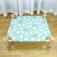 HKM-3746365 Wooden Camping Bed for Cats - 44x51cm Cat Litter Solution
