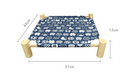 HKM-3746365 Wooden Camping Bed for Cats - 44x51cm Cat Litter Solution