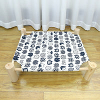 HKM-3746365 Wooden Camping Bed for Cats - 44x51cm Cat Litter Solution