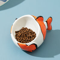 HKM-3746493 Ceramic Cat Bowl Designed to Support Cervical Spine Health with Automatic Feeding Feature