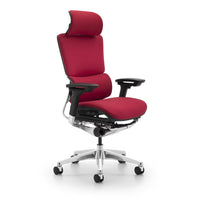 HKM-374675 Ergonomic Adjustable Swivel Office Chair with Fabric Upholstery and Rocking Feature