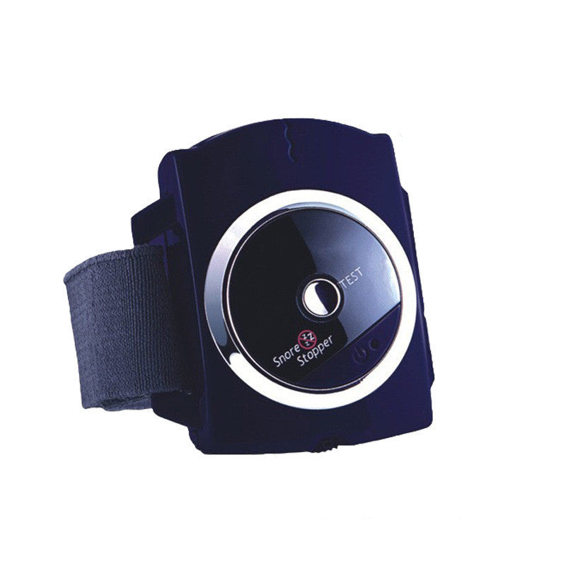 HKM-374739 Infrared Anti-Snoring Device with Electronic Sleep Aid and Wrist Strap - Dark Blue