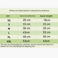 HKM-3751741 Winter Wool Pet Jacket for Dogs - Padded Outerwear for Schnauzer, Bichon, Teddy, Shiba Inu - Size XS to XL