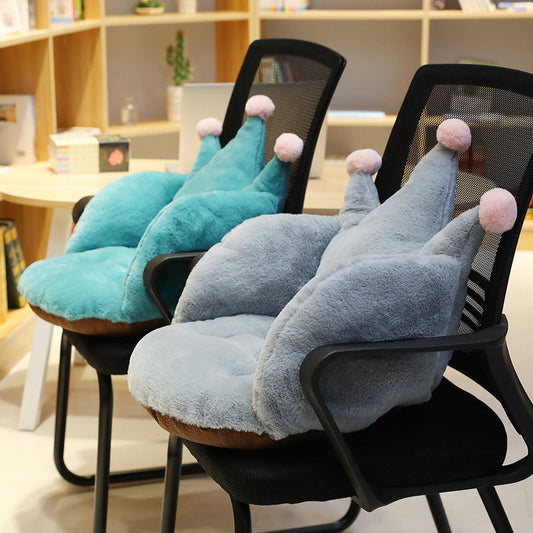HKM-375187 Nordic Plush Computer Chair Crown Cushion with PP Cotton Filling - 55x40x40cm