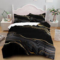 HKM-375379 Floral Landscape Bedding Set - 3 Piece Quilt Cover with Pillowcase Options