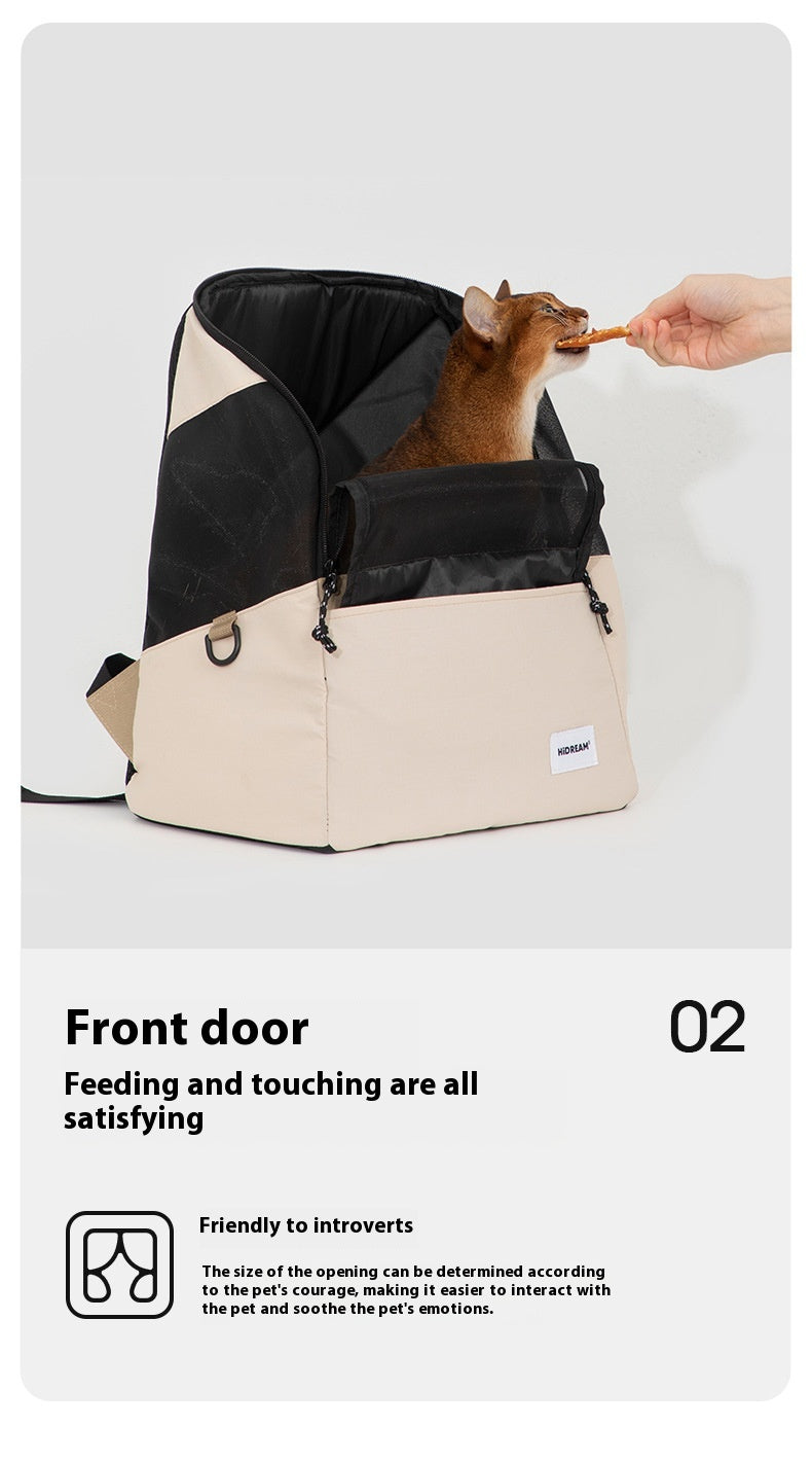 HKM-3754301 Lightweight Portable Pet Backpack for Small Pets - Breathable Design for All Seasons