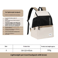 HKM-3754301 Lightweight Portable Pet Backpack for Small Pets - Breathable Design for All Seasons