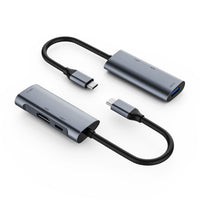HKM-375443 Type-C 3-in-1 HDMI PD USB Expansion Dock for Versatile Connectivity