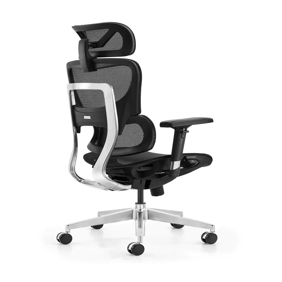HKM-375507 Ergonomic Executive Office Chair with Lumbar Support and Revolving Fabric Design