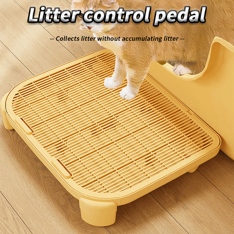 HKM-3755325 Double Cat Litter Control Mat for Effective Cleaning and Anti-Slip Comfort