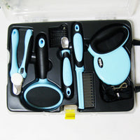 HKM-3755837 Pet Grooming Kit with Traction Rope and Nail Clippers - Lightweight Essentials Set