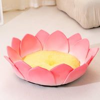 HKM-3756093 Lotus Pink Thermal Cat Nest with Ultra-Soft Crystal Material for All Seasons