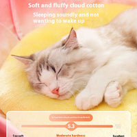 HKM-3756093 Lotus Pink Thermal Cat Nest with Ultra-Soft Crystal Material for All Seasons