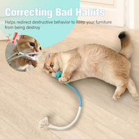 HKM-3756221 Sisal Rope Cat Chew Toys with Catnip and Silvervine - Safe, Bite-Resistant Dental Fun for Indoor Cats