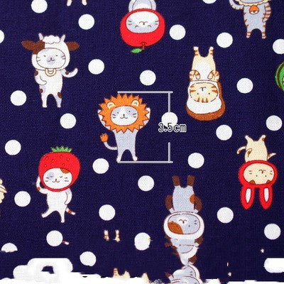 HKM-375891 100% Cotton Fabric for DIY Clothing - Animal Print, Ideal for Apparel and Lining