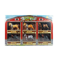 HKM-375891 Plastic Mini Toy Horse Figure for Kids Age 2-4, 27.5 x 42.5 x 4 CM, EN71 Certified