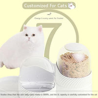 HKM-3759293 Cat Feeder and Water Dispenser Set - 2L Capacity Automatic Food and Water Bowl for Healthy Eating Habits