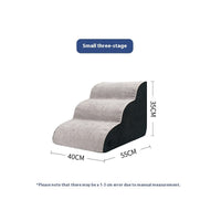 HKM-3761085 Pet Stairs with Multiple Levels and Slope Options for Small Dogs